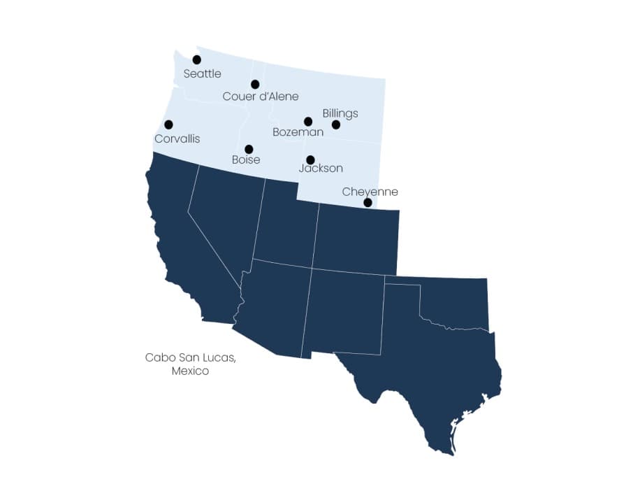 JT Connect Callout Map: 24 hour callout in the Wester United States to the Mississippi and 48 hour callout in the rest of the United States and Bahamas.