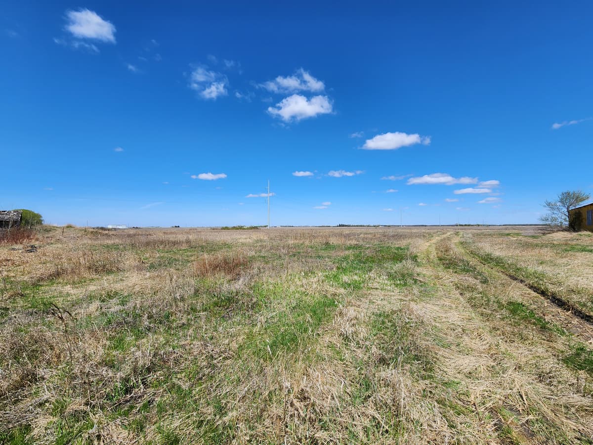 Open land at Manitoba site