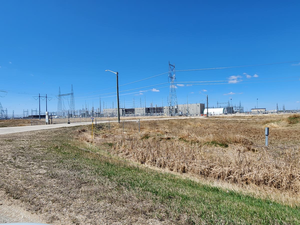 Manitoba power substation