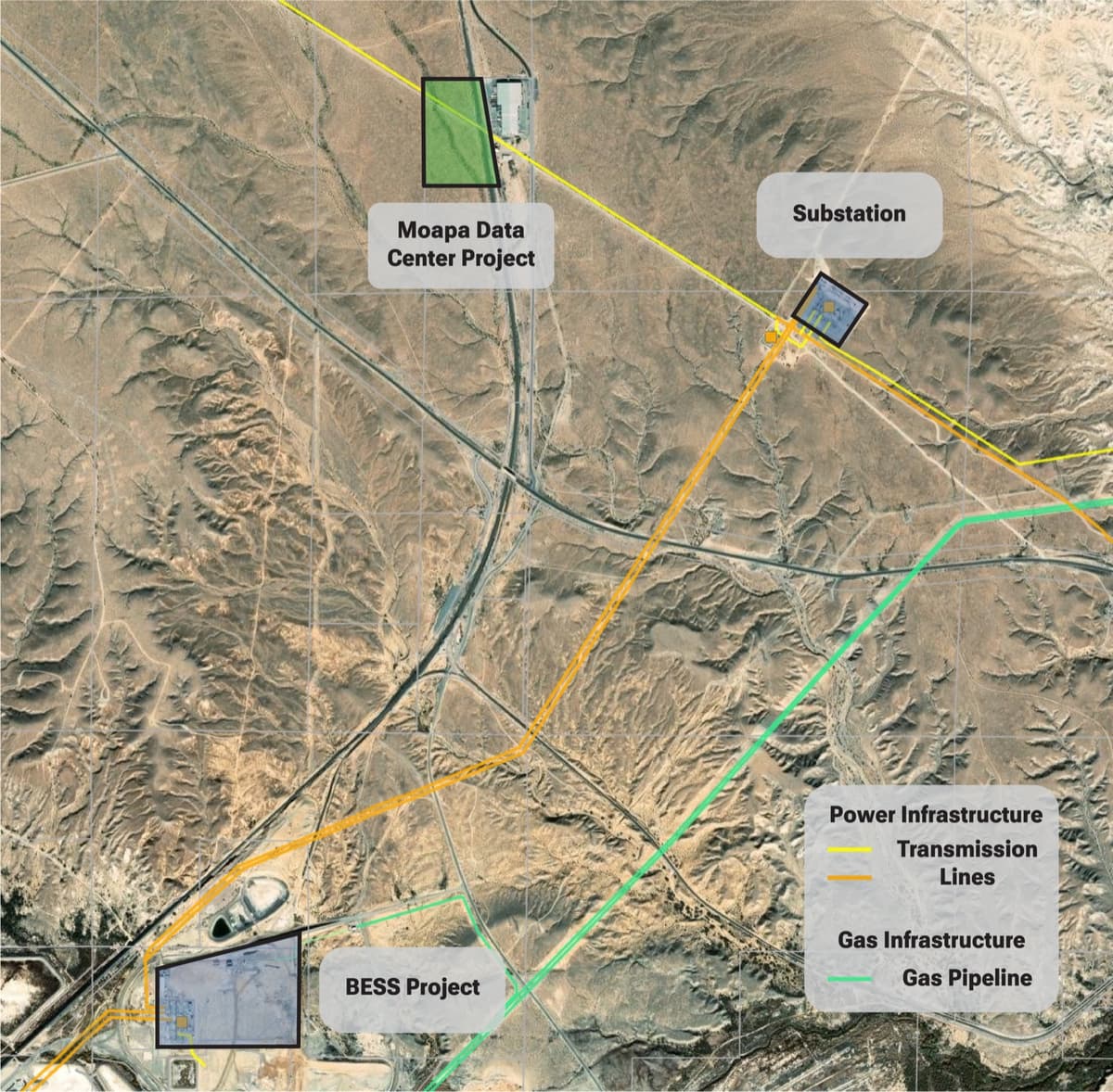Moapa site infrastructure map