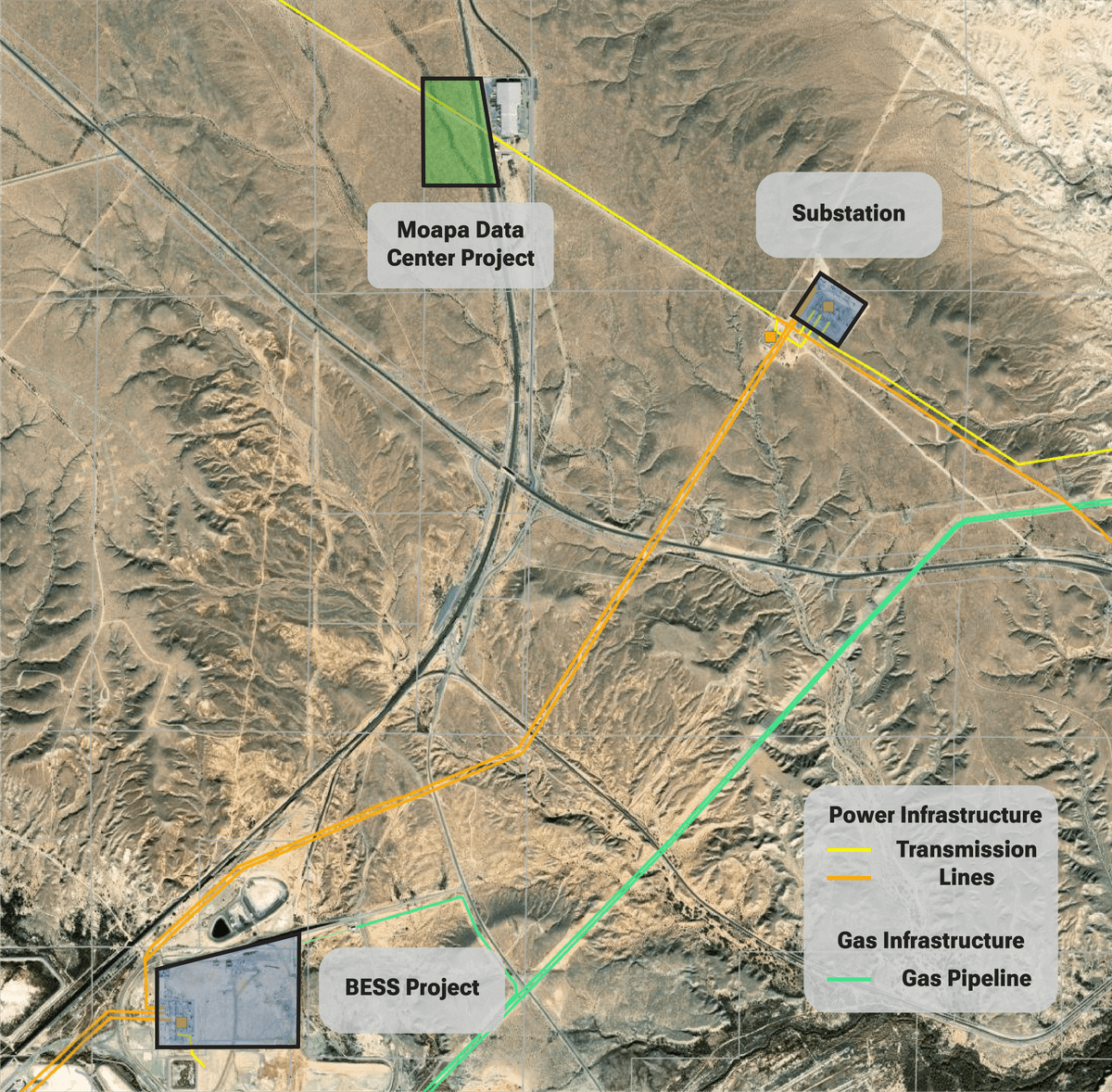 Moapa site infrastructure map